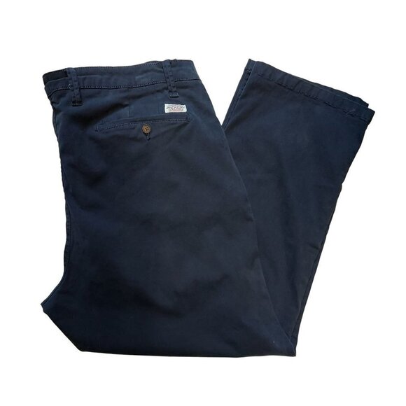 Flag & Anthem Men's Relaxed Fit Navy Blue Khaki Chino Pants - Picture 1 of 5